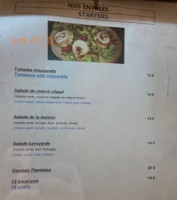 Pizzeria De La Tour Sarrazine menu