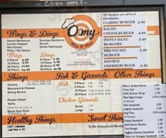 O My Wings Things menu