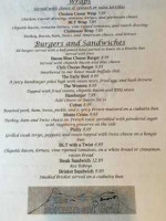 The Monument Grill menu