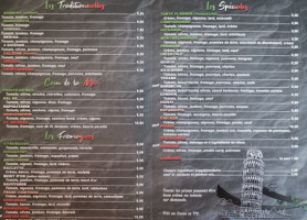 Pizz'rapido menu