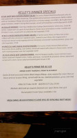 Kelley's Row Pub menu