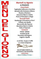 Time Cafè menu