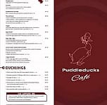 Puddleducks Cafe menu