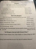 The Red Rooster menu