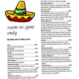 El Mariachi Cardápio