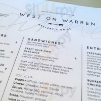 West On Warren menu