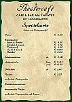 Aquarium Cafébar menu