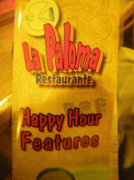 La Paloma food