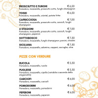 Pizzeria Da Andrea menu