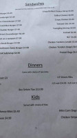 Woodys menu