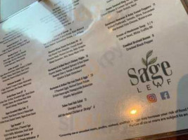 Sage Leaf menu