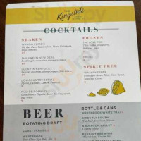 The Kingstide menu
