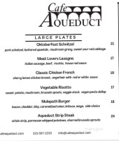 Cafe Aqueduct menu