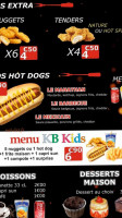 Kb House Grill menu