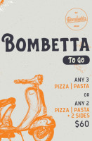 Bombetta menu