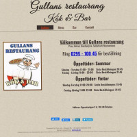 Gullans Grill Pizzeria Och Pub menu