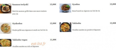 Itamae menu