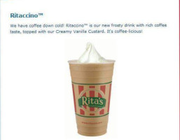 Rita's Italian Ice menu