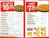 Pizza Hut menu