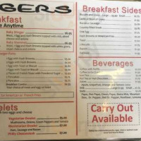 Slingers menu