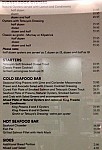 Oyster Bar menu