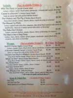 Vicki's Cozy Cafe Llc menu