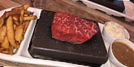 Steak on the Rocks food