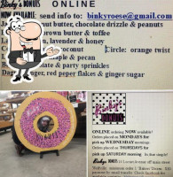 Binky's Donuts food