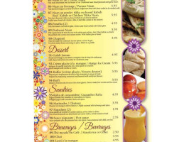 Bharati menu