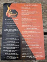 Fuel Coal Fire Pizza menu