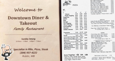 Downtown Diner And Takeout menu