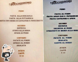 Al Bocciodromo menu