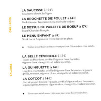 La Guinguette D'avèze menu