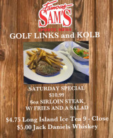 Famous Sam's On Golf Links food