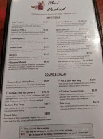 Thai Orchid menu