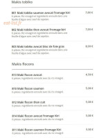 Mak Sushi menu