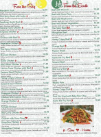 Peony Bistro Asian Curine menu