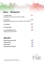 Pizzeria Florentia menu