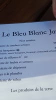 Bleu Blanc Jaune menu