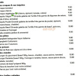 L'arrivée Cardápio