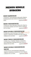 Kingo Burger menu