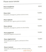 Mapizza menu