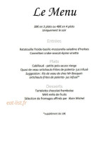 Le Binôme menu