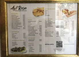 Ay! Rosa Madrid menu