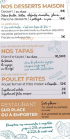 Le Lavand'eux menu