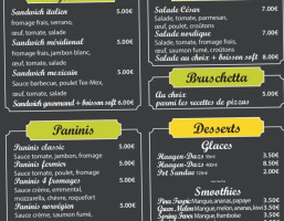 L'atelier De La Pizza menu