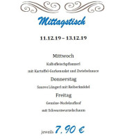Gasthof Schierlinger Bräustüberl menu