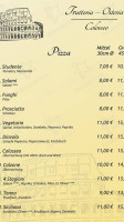 Pizzeria Colosseo menu