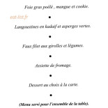 La Romanée Cardápio
