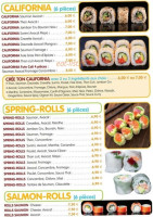 Sushi'liv menu